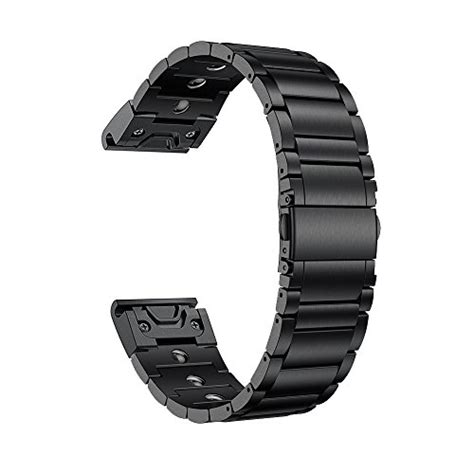 LDFAS Fenix 5S Band, Magnetic Therapy Quick Release Easy Fit 20mm Stainless Steel Metal Bands ...