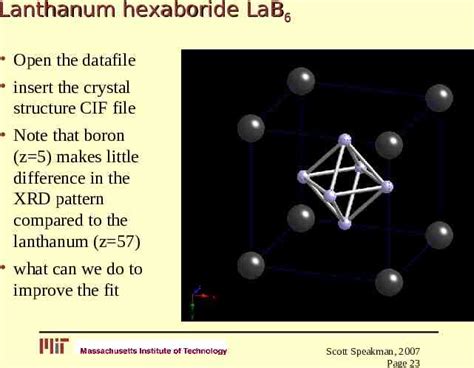 Basics Of Rietveld Refinement Scott A Speakman A Slideey