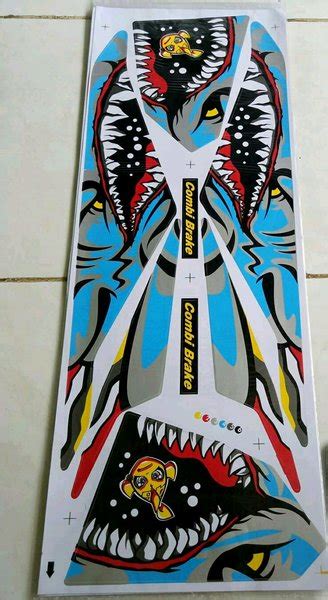 Jual Striping Sticker Variasi Honda New Vario Cc Shark Biru Muda