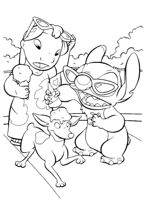 Free Printable Lilo and Stitch Coloring Pages For Kids