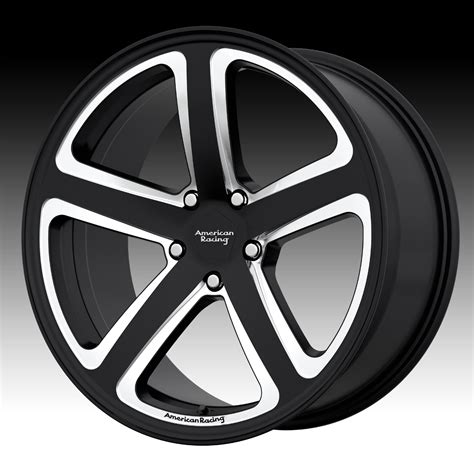 American Racing Ar922 Satin Black Milled Custom Wheels Rims Ar