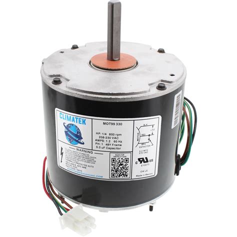 024 27596 000 ClimaTek Upgraded 1 4 HP Condenser Fan Motor Directly