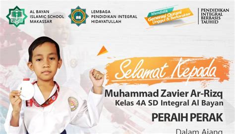 Sd Integral Al Bayan Hidayatullah Makassar Boyong Medali Di Kejuaraan