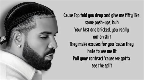 Drake Drop Give Me 50 Kendrick Lamar Diss Lyrics YouTube