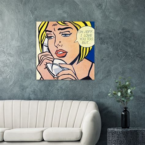 Roy Lichtenstein Pop Art Oh Jeff I Love You Too Etsy