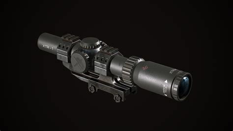 3D Model Sniper Scope VR AR Low Poly CGTrader