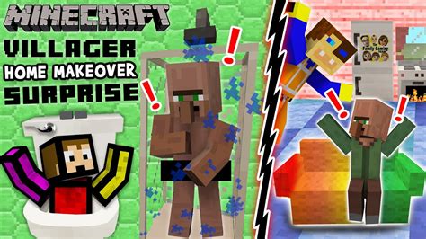 Villager Home Makeover Surprise Minecraft Furniture Mod Fun W Fgteev