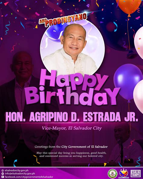 𝗛𝗮𝗽𝗽𝘆 𝗕𝗶𝗿𝘁𝗵𝗱𝗮𝘆, 𝗩𝗶𝗰𝗲... - City Government of El Salvador | Facebook