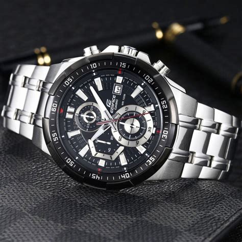 Original Casio Edifice Efr539 Chronograph Men Business Fashion Watch 100m Water Resistant