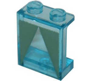 Lego Transparent Light Blue Panel X X With Sand Green Window