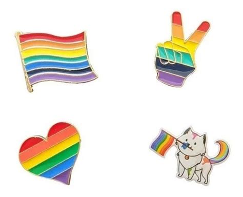Pin Broches Lgbt Orgullo Gay Gatito Set Pin Cuotas sin interés