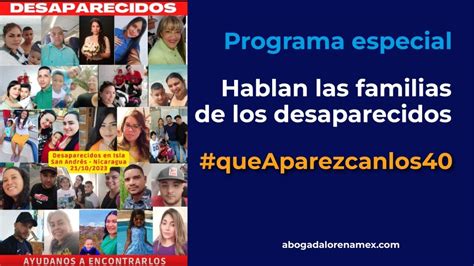 Hablan Los Familiares De Los Desaparecidos En San Andres Youtube