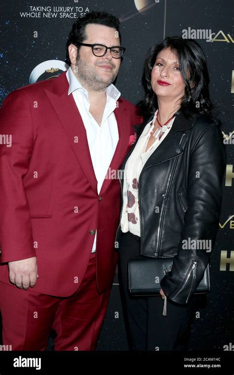 LOS ANGELES - JAN 14: Josh Gad and Ida Darvish at the "Avenue 5" Premiere Screening - Arrivals ...