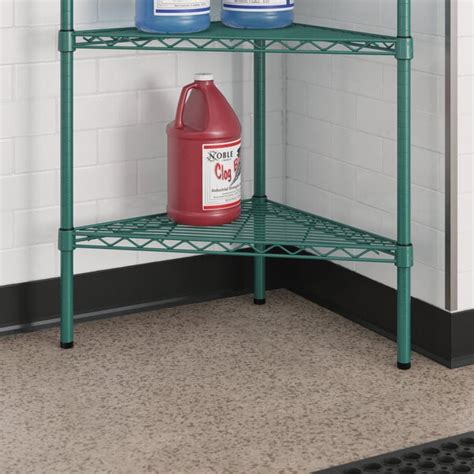 Regency Nsf Green Epoxy Triangle Shelf