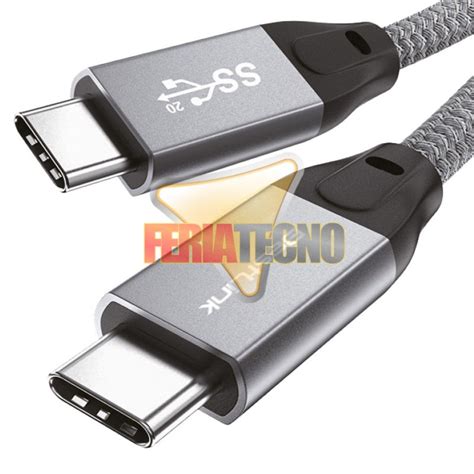 Cable Usb C 2 Mts 4k Datos 10 Gbps Carga Rapida 100w