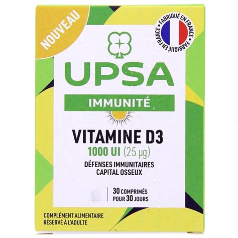 Vitamine D3 Immunité 30 comprimés UPSA IllicoPharma