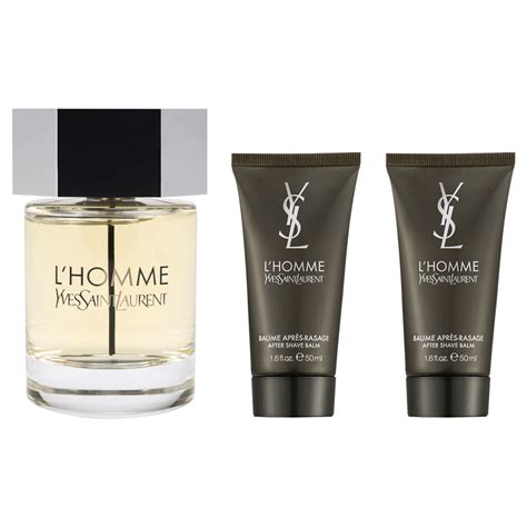 Yves Saint Laurent Lhomme Edt 100ml And 2 X After Shave Balm 50ml T