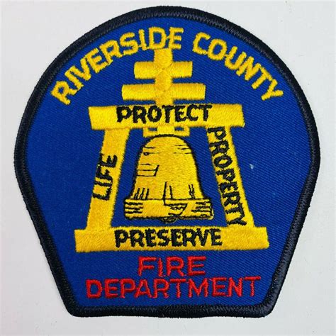 Riverside County Fire Department California Patch B D Ebay