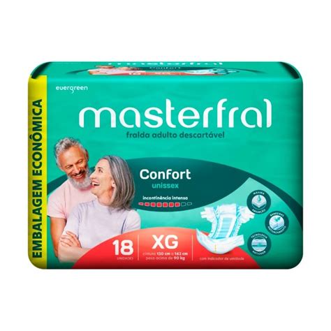 Fralda Geriátrica Masterfral Confort Tamanho Xg 18