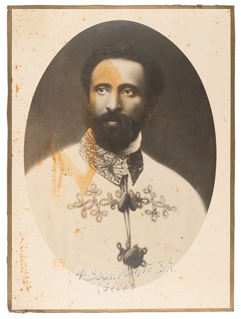 Haile Selassie Rare Signed Oversized Photograph RR Auction