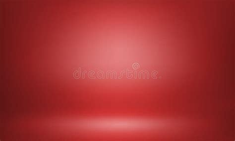 Red Studio Background Or Backdrop 3d Room Lightbox Stock Vector