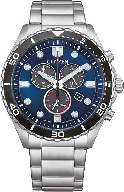 Amazon Citizen Eco Drive Chrono Sporty Aqua Cron Grafo Reloj De