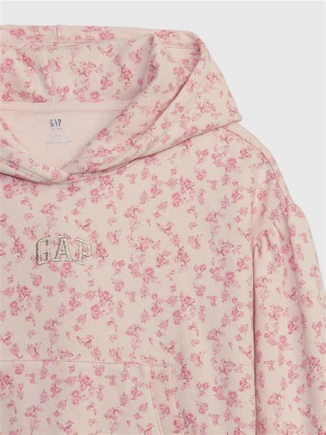 Gap × Loveshackfancy Kids Floral Cropped Logo Hoodie Gap