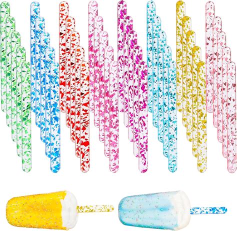 Amazon Acrylic Cakesicle Sticks 40 Pcs Reusable Mirror Ice Cream