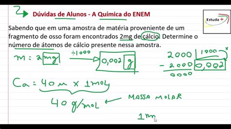 Calculando O N Mero De Tomos Em Uma Amostra Youtube