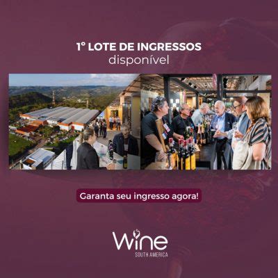 Wine South America Primeiro Lote A Venda Garanta Seu Ingresso