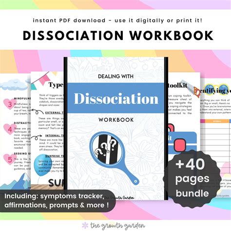 Dissociation Workbook Dissociation Journal For Dissociative Disorders