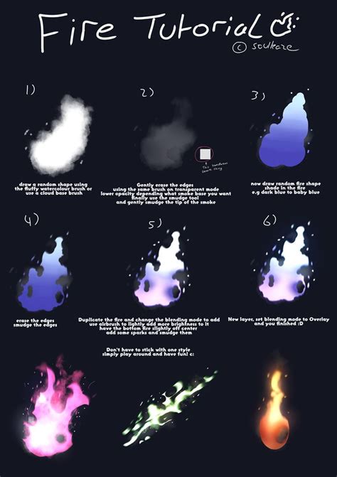 drawingden: “Drawing Fire Tutorial by xSOULKAZEx ” | Digital painting tutorials, Digital art ...