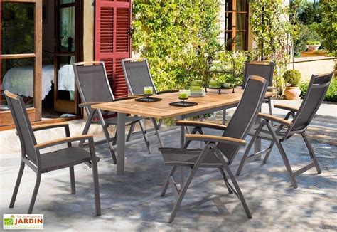 Table Et Chaises De Jardin En Aluminium Agencement De Jardin Aux