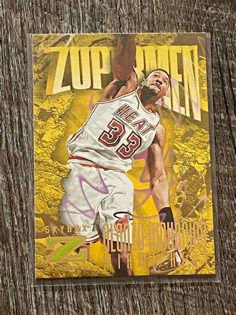 Skybox Z Force Zupermen Alonzo Mourning Card Miami Heat Hof