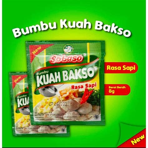 Jual Sobaso Bumbu Kuah Bakso Gram Shopee Indonesia