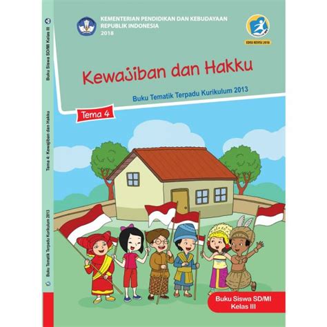 Buku Kelas Tema Kewajiban Dan Hakku Semester Kurikulum