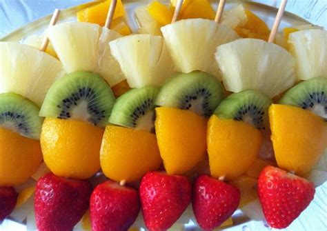 Brochetas De Frutas Para Niños Receta De Anitae Cookpad