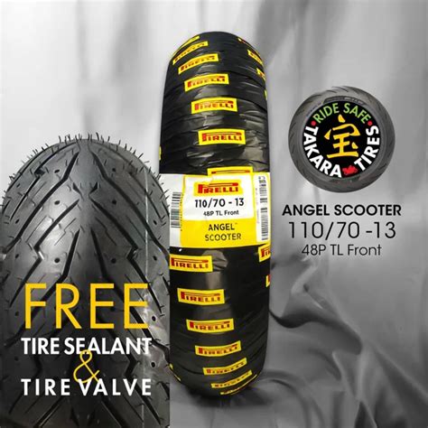 Pirelli Angel Scooter By Takara Free Sealant Valve Sticker Per