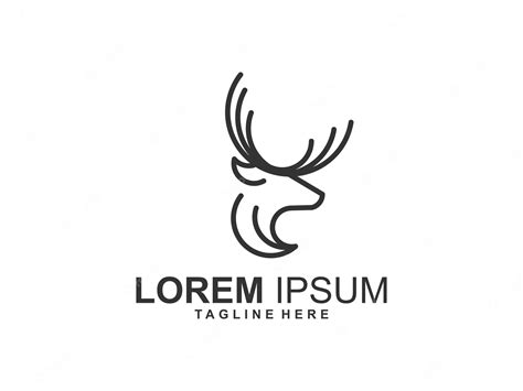 Premium Vector | Vector deer logo template