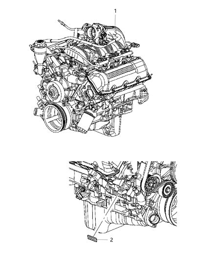 Engine Assembly Identification 2008 Jeep Liberty