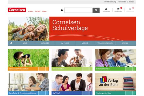 Onlineshop mit NAV-Anbindung für Cornelsen in der Schweiz