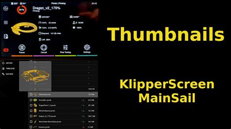 How To Thumbnails In MainSail KlipperScreen And Klipper YouTube