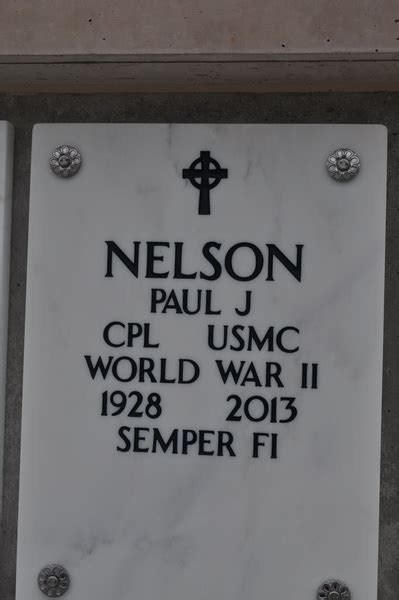 Paul J Nelson 1928 2013 Memorial Find A Grave