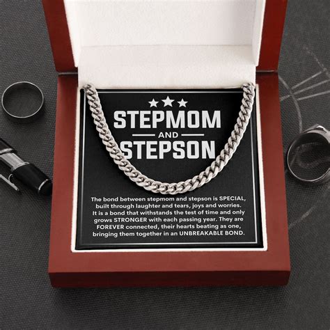 Stepmom And Stepson Necklace Stepson T T From Stepson Etsy