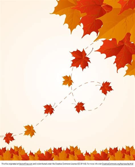 Red and Orange Fall Leaves Vector Background