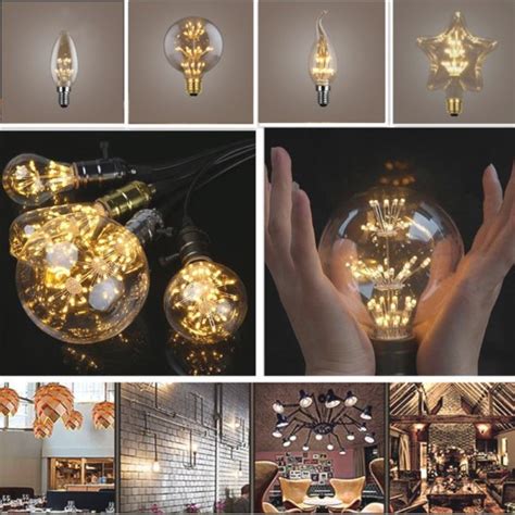 W E Decorative Led Flame Bulb Vintage Retro Edison Fairy Light