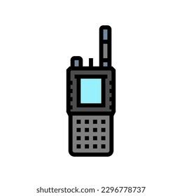 Police Walkie Talkie Crime Color Icon Stock Vector (Royalty Free) 2296778737 | Shutterstock