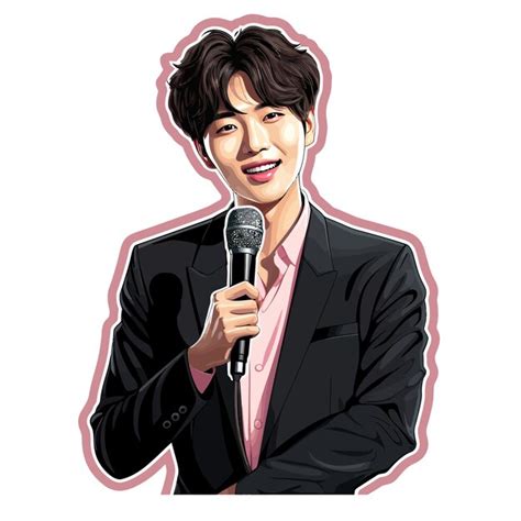 Premium Vector Sticker Jungkook BTS Singer Sticker