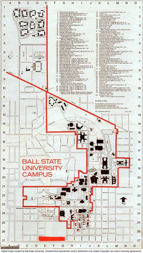 Campus Map Ball State University - Feliza Valentine