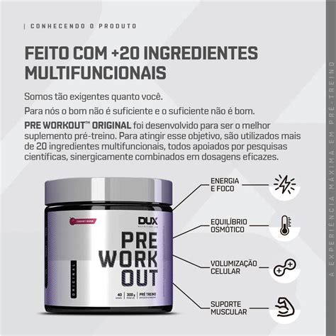 Pre Workout Original 300g DUX PULSE NUTRITION BR